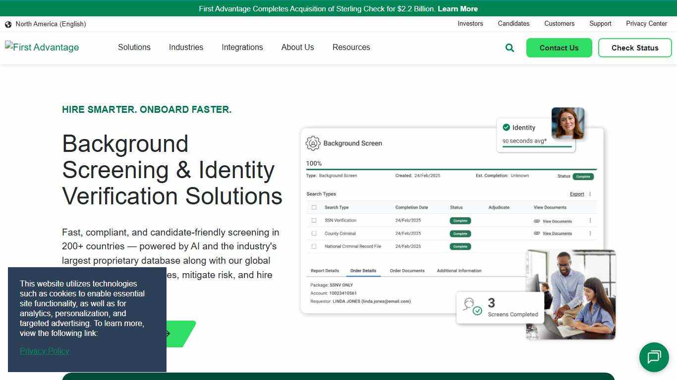 Global Background Checks & Screenings | First Advantage